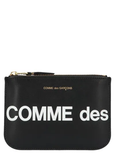 Comme Des Garçons Huge Logo' Purse In Black