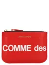 Comme Des Garçons 'huge Logo' Purse In Red