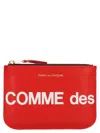 Comme Des Garçons 'huge Logo' Purse In Red