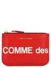 Comme Des Garçons 'huge Logo' Purse In Red