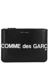 Comme Des Garçons Huge Logo Zipped Coin Wallet Accessories