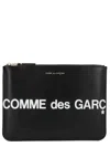 Comme Des Garçons Huge Logo Zipped Coin Wallet Accessories