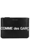 Comme Des Garçons Huge Logo Zipped Coin Wallet Accessories