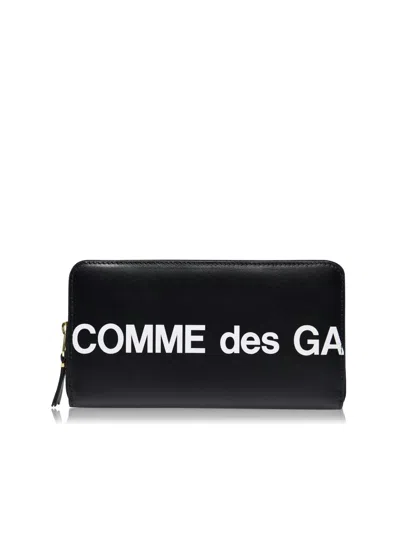 Comme Des Garçons Huge Logo Womens Wallet In Negro