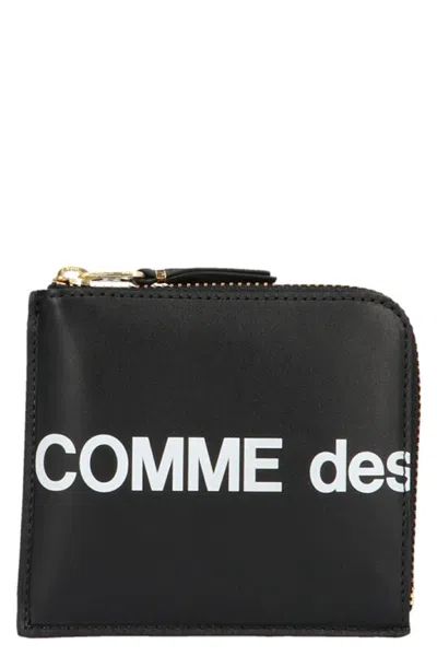Comme Des Garçons 'huge Logo' Wallet In Black