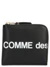 Comme Des Garçons Huge Logo' Wallet In Black
