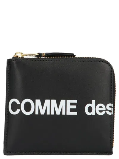 Comme Des Garçons Huge Logo' Wallet In Black
