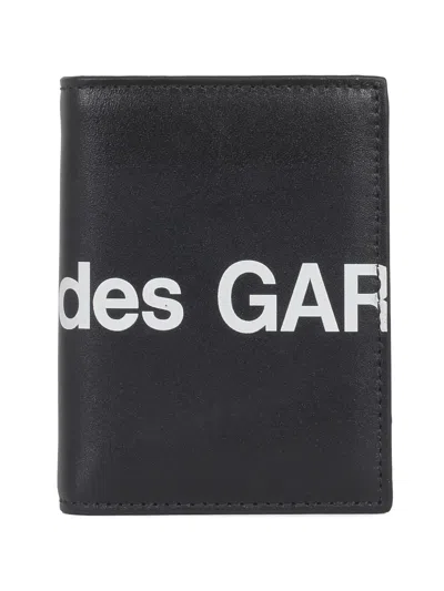 Comme Des Garçons Huge Logo Wallet In Black