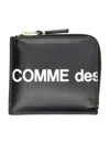 Comme Des Garçons Wallet Huge Logo Wallet In Black