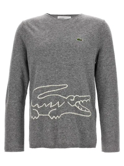 Comme Des Garçons Comme Des Garcons Shirt Comme Des Garcons Shirt X Lacoste Sweater In Gray