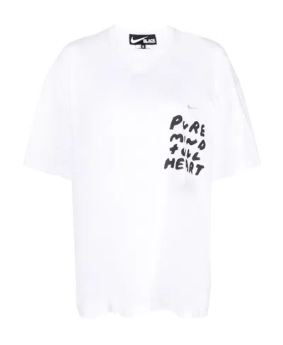 Comme Des Garçons Item O-neck Short-sleeved T-shirt In White
