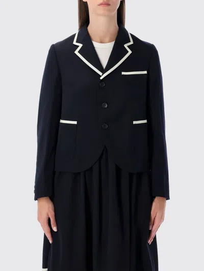 Comme Des Garçons Jacket Comme Des Garcons Woman Color Blue In Black