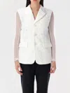 Comme Des Garçons Tulle Blazer Jacket With Micro-flower Overlay