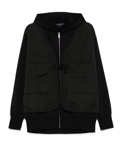 Comme Des Garçons Jacket With Hood And Pockets In Black