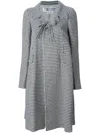 Comme Des Garçons Blackwhite Cotton Checked Coat