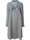 Comme Des Garçons Blackwhite Cotton Checked Coat