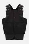 Comme Des Garçons Black Velvet Tank Top In Black