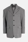 Comme Des Garçons Single-breasted Blazer In Gray