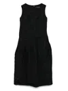 Comme Des Garçons Jacquard Midi Dress In Black