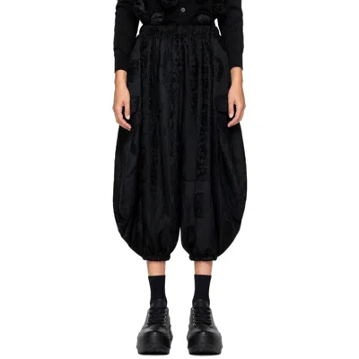 Comme Des Garçons Jacquard Trousers In Blue