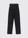 Comme Des Garçons Relaxed Fit Wide Leg Denim Trousers In Black