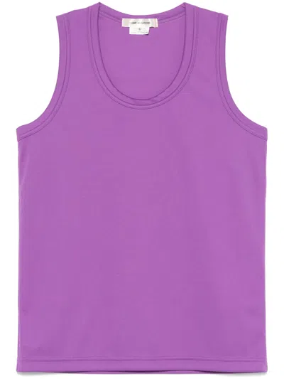 Comme Des Garçons Jersey Tank Top In Purple