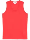 Comme Des Garçons Jersey Tank Top In Red