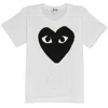 Comme Des Garçons Comme Des Garcons Kids Big Heart Print Short Sleeve T-shirt In White