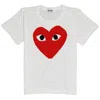 Comme Des Garçons Comme Des Garcons Kids Short-sleeve Big Heart Print T-shirt In White