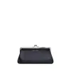 Comme Des Garçons Kiss-clasp Purse In Black