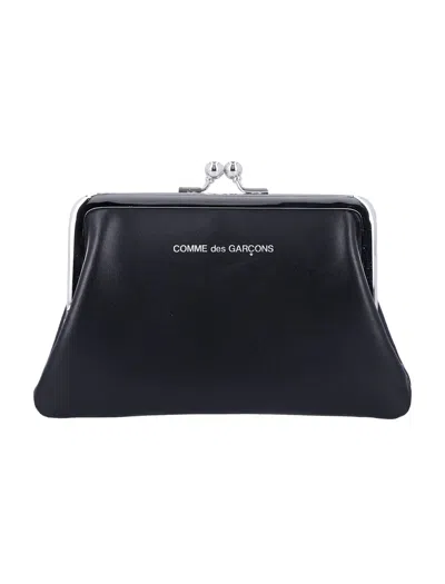 Comme Des Garçons Kiss Clasp Wallet In Black
