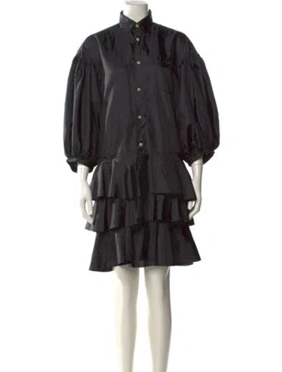 Pre-owned Comme Des Garçons Knee-length Dress In Black