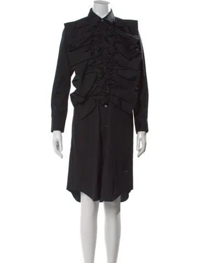 Pre-owned Comme Des Garçons Knee-length Dress In Black