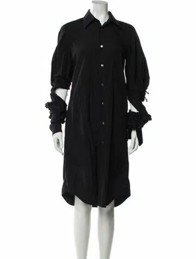 Pre-owned Comme Des Garçons Knee-length Dress In Black