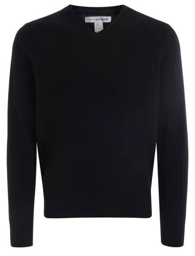 Comme Des Garçons Knit Pullover In Blue