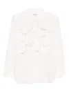 Comme Des Garçons Knot-detail Blouses In Multi