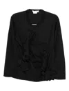 Comme Des Garçons Knot-detail Top In Black