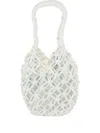 Comme Des Garçons Knotted Shouder Bag In White
