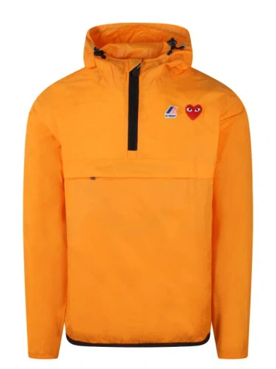 Comme Des Garçons Kway Anorak Jacket In Orange