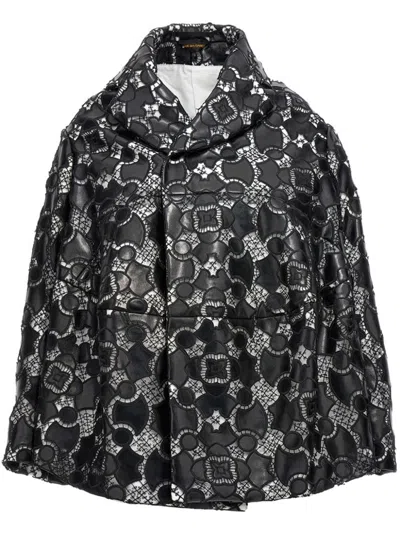 COMME DES GARÇONS LACE-APPLIQUÉ JACKET