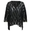 Comme Des Garçons Lace Blouse In Black Polyester In Black