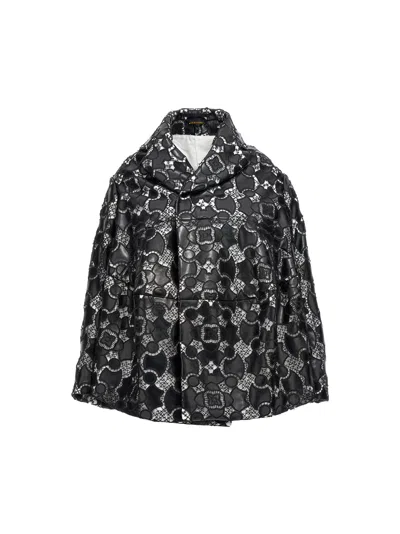 Comme Des Garçons Lace Laser Jacket In Multi