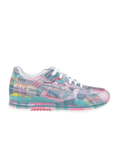 Comme Des Garçons Lace-up Low-top Sneakers In Blue