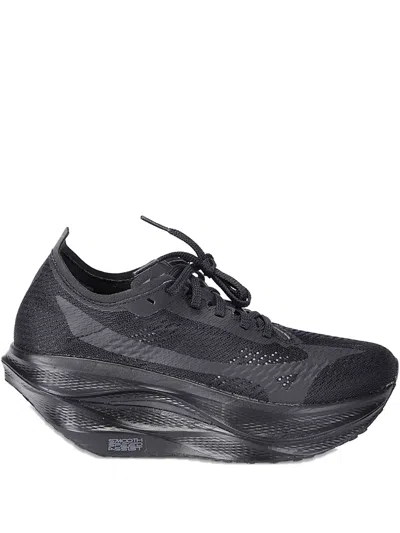 Comme Des Garçons Laced Access Sneakers In Black