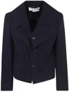 Comme Des Garçons Elegant Women's Wool Jacket For Fall/winter 2024 In Blue
