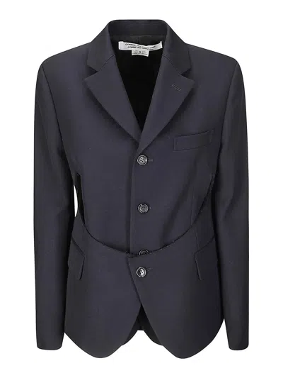 Comme Des Garçons Ladies Jacket In Dark Blue