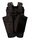 Comme Des Garçons Black Velvet Tank Top In Negro