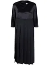 Comme Des Garçons Women's Pleated Satin Midi Dress