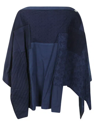 Comme Des Garçons Ladies Skirt In Dark Blue