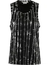 Comme Des Garçons Graphic-printed Vest In Black